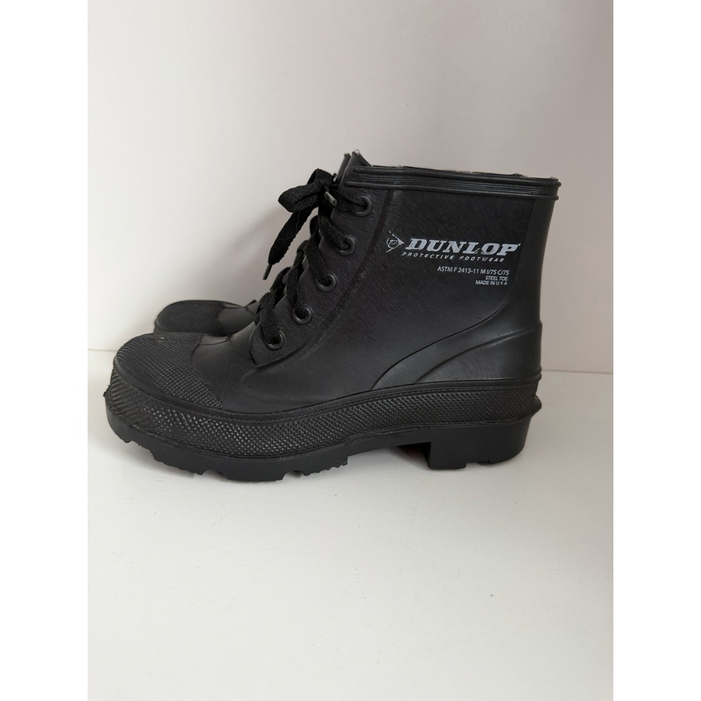 Dunlop Protective Footwear Steel‎ Toe Lace Up Boots Men's size 6